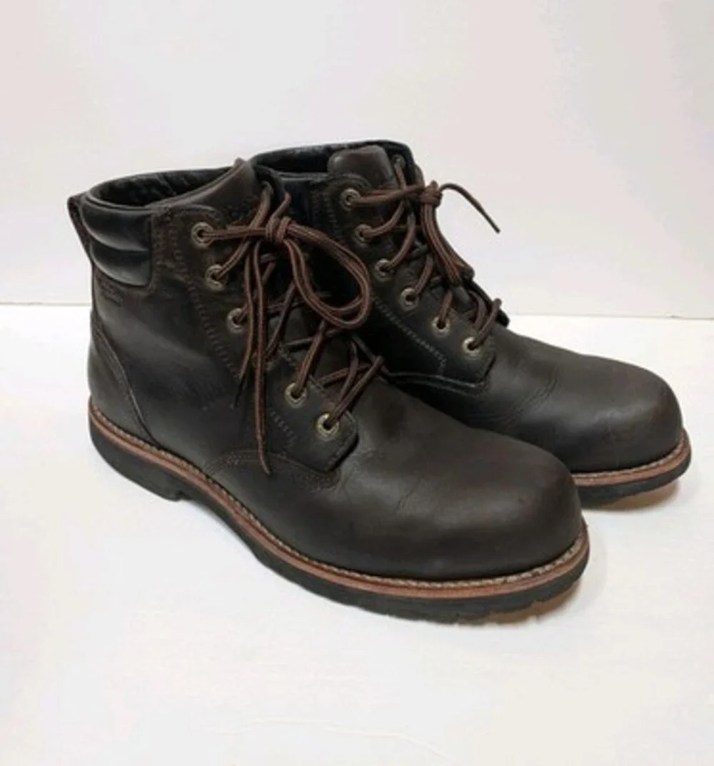 LL Bean Plain Toe Bucksport Leather Boots Men's 11 TEK 2.5 True Comfort 514176